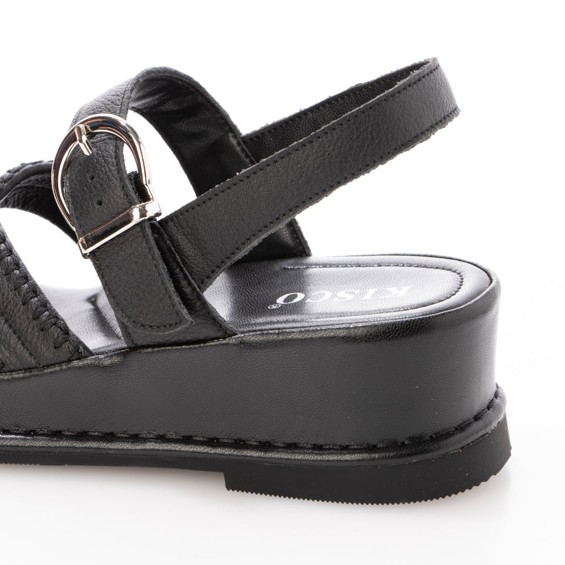 キスコ KISCO クロスベルトサンダル （BLK） BLK