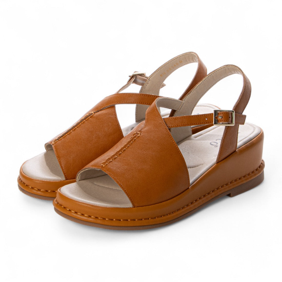 キスコ KISCO センターシームデザインサンダル （TAN） TAN