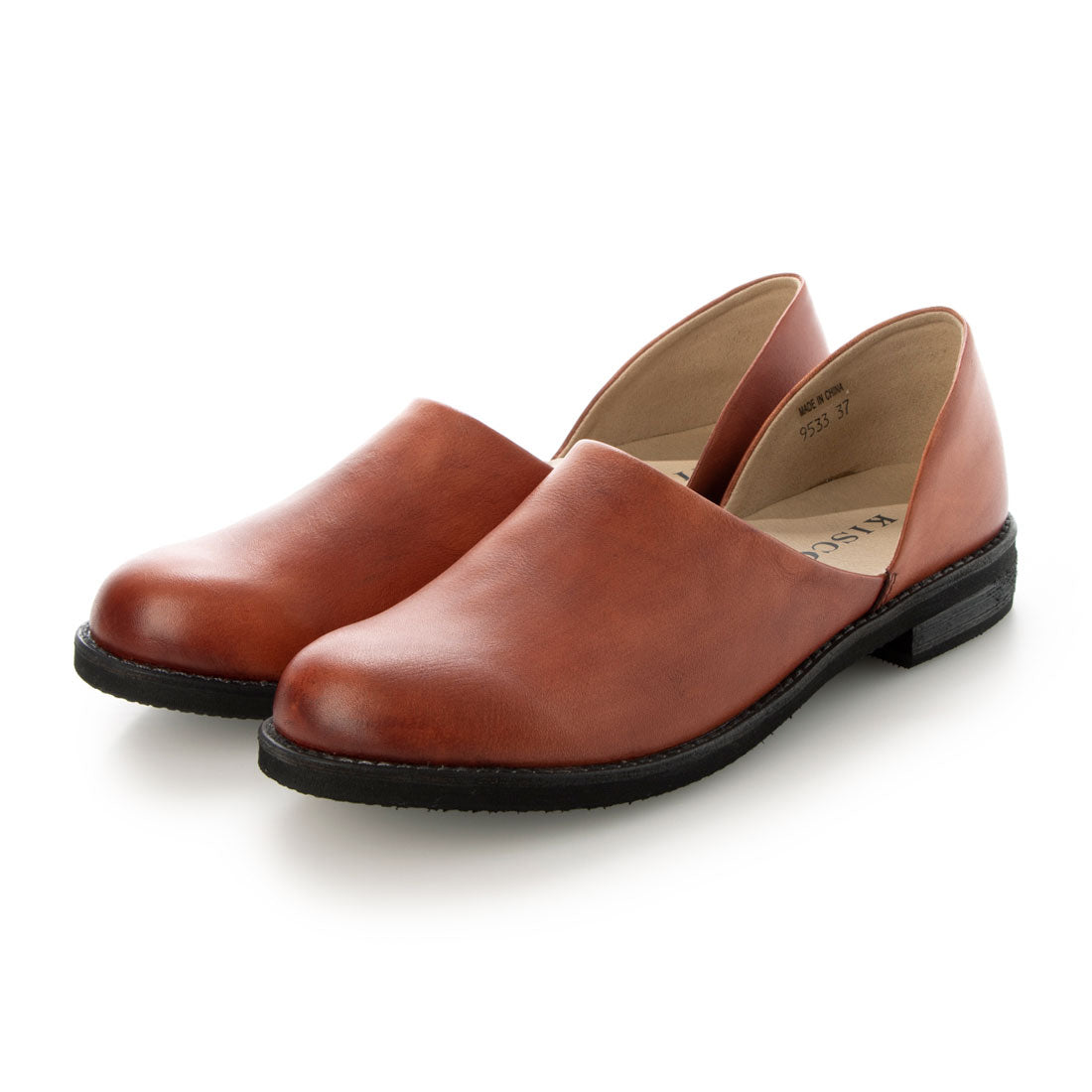 キスコ KISCO サイドカットスリッポン,レッド