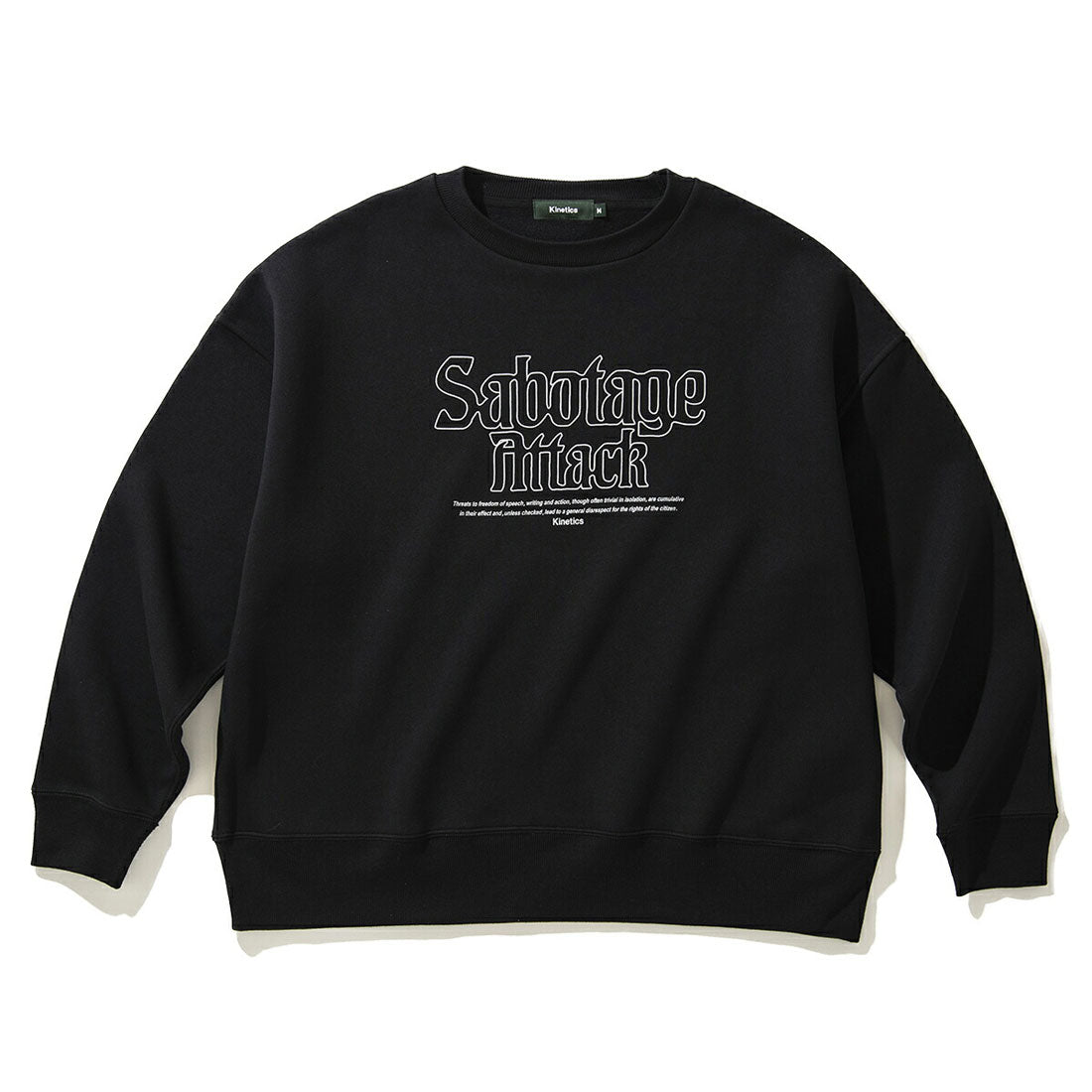 キネティクス Kinetics Kinetics SA CREW SWEAT（キネティクス SA クルー スウェット） （BLACK） BLACK