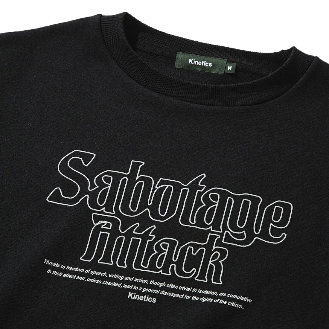 キネティクス Kinetics Kinetics SA CREW SWEAT（キネティクス SA クルー スウェット） （BLACK） BLACK