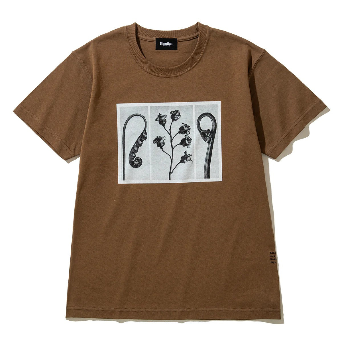 キネティクス Kinetics フラワー Tシャツ（FLOWER T-SHIRT） （BROWN） BROWN