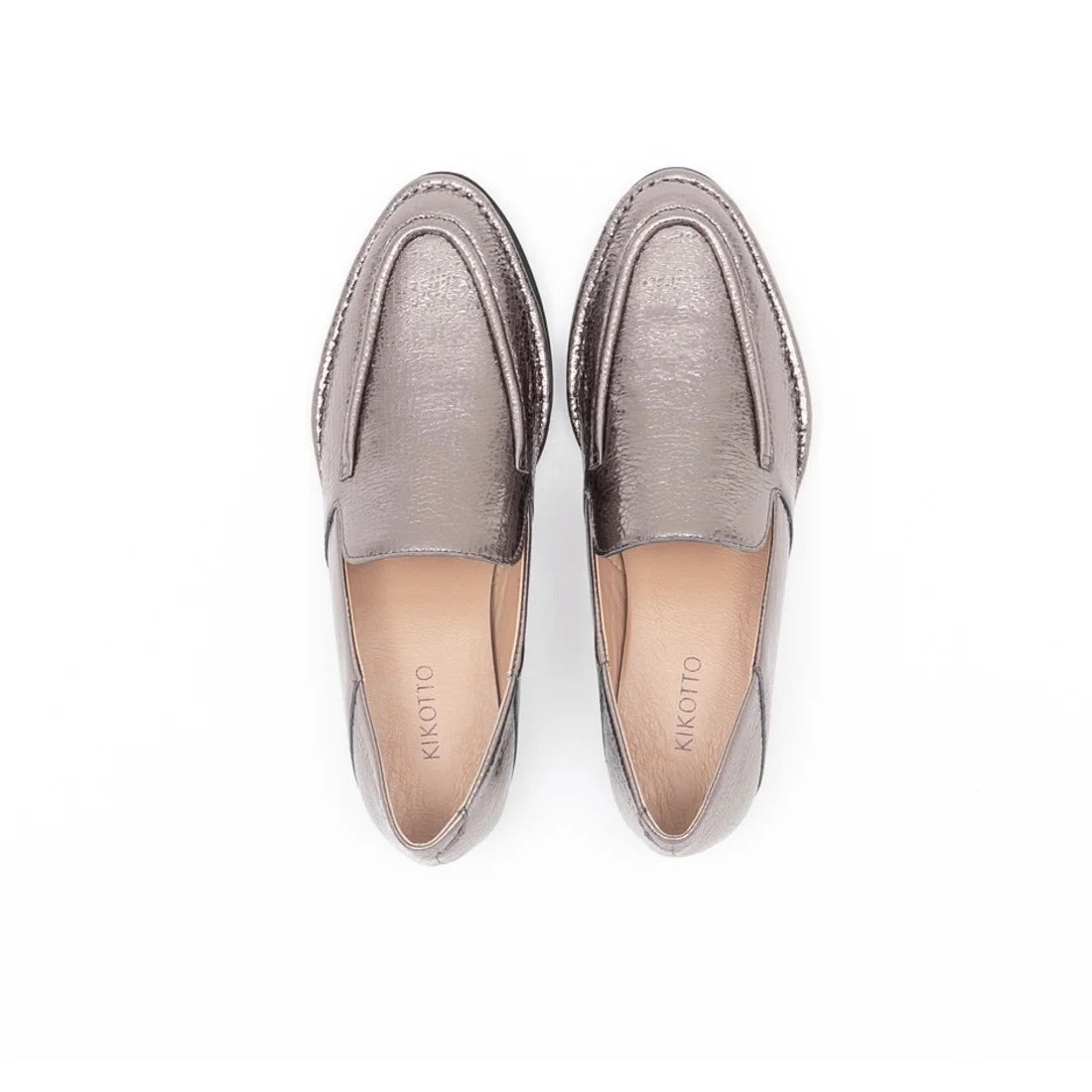 キコット KIKOTTO Almond Leather Loafer （グレーメタリック） グレーメタリック