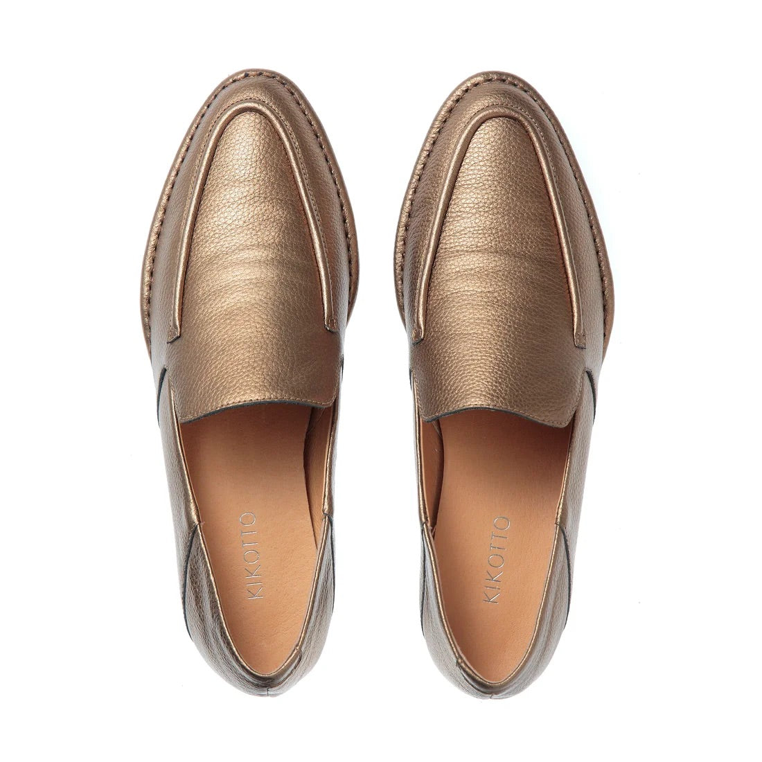 キコット KIKOTTO Almond Leather Loafer （ブロンズ） ブロンズ