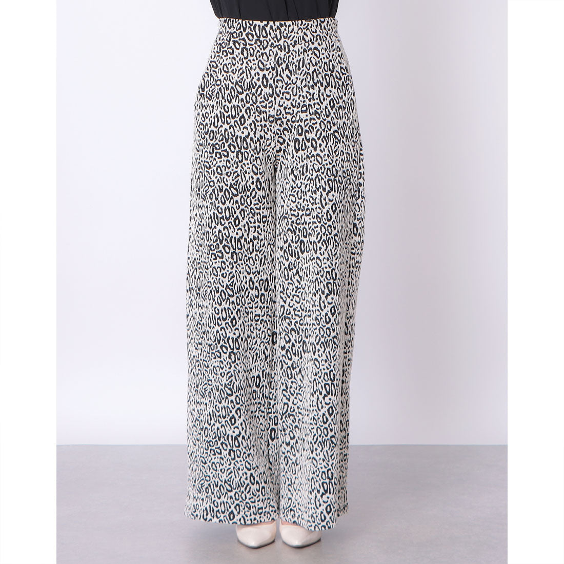 キキシックス KIKISIX ジャガードレオパードワイドPT （WHITE） WHITE