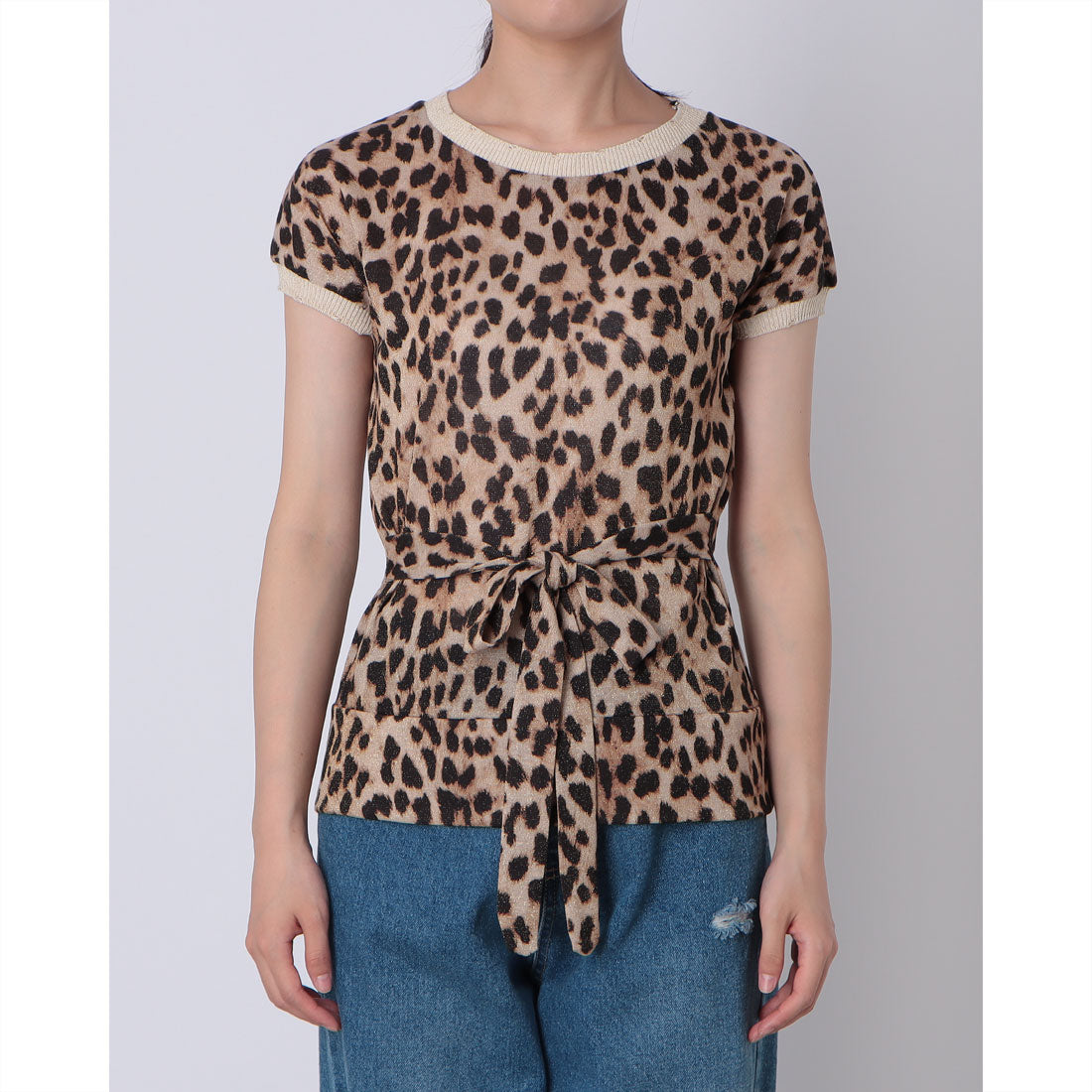 KIKISIX French Sleeve Leopard TOPS