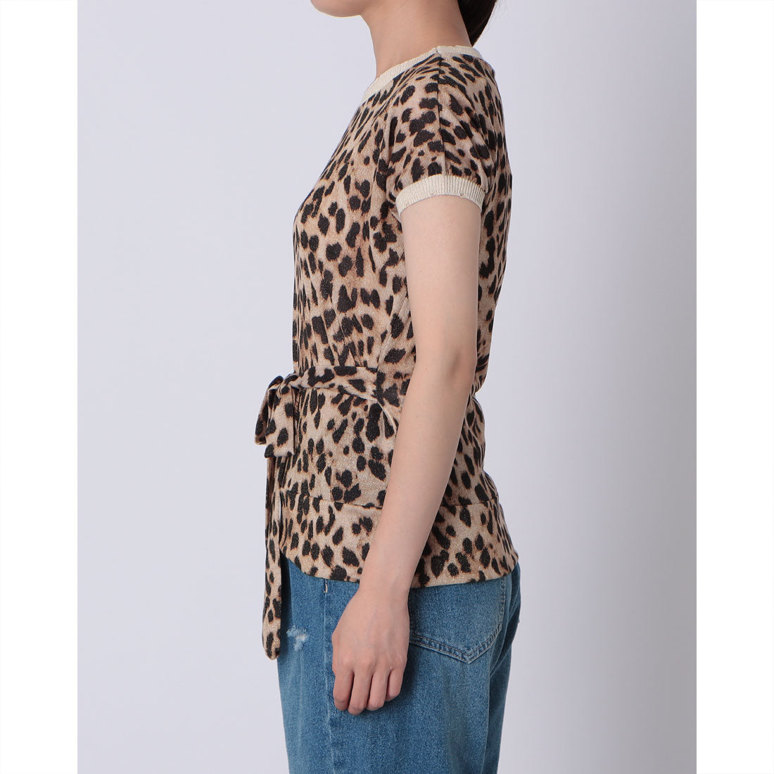 KIKISIX French Sleeve Leopard TOPS