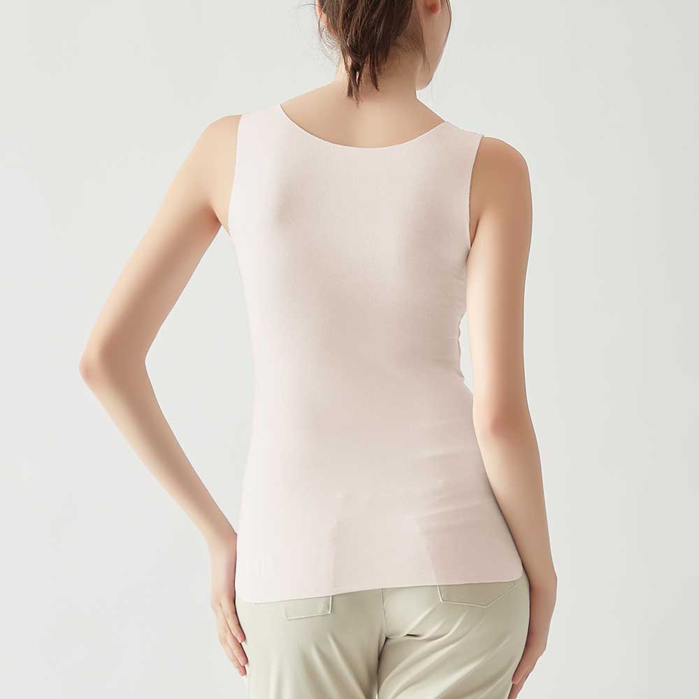 キレイラボ KIREILABO あったかインナー【Fitte Warm】裏起毛 柔らかく暖かい カップ付きタンクトップ 秋冬 （オフホワイト） オフホワイト