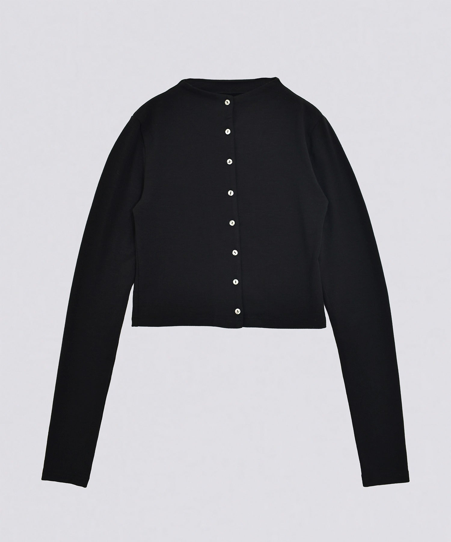 キエトヴァ kiehtova SMOOTH STAND NECK CARDIGAN/スムース スタンド ネック カーディガン KTWR43 （ブラック） ブラック