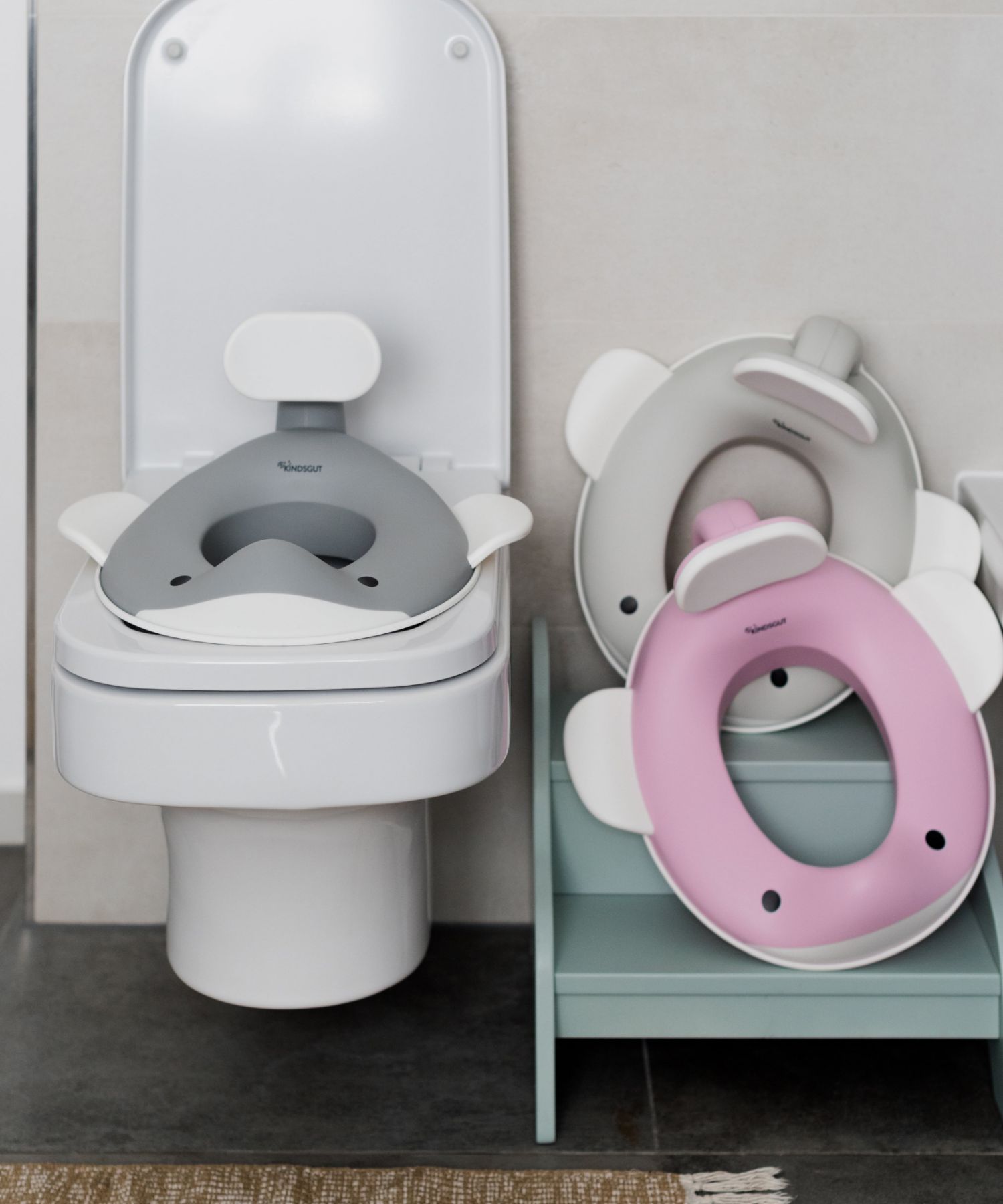 キンズグート KINDSGUT くじらのトイレトレーニングシート Toilettenaufsatz Wal トイレッテンアウフザッツ【返品不可商品】 （ダスティピンク） ダスティピンク