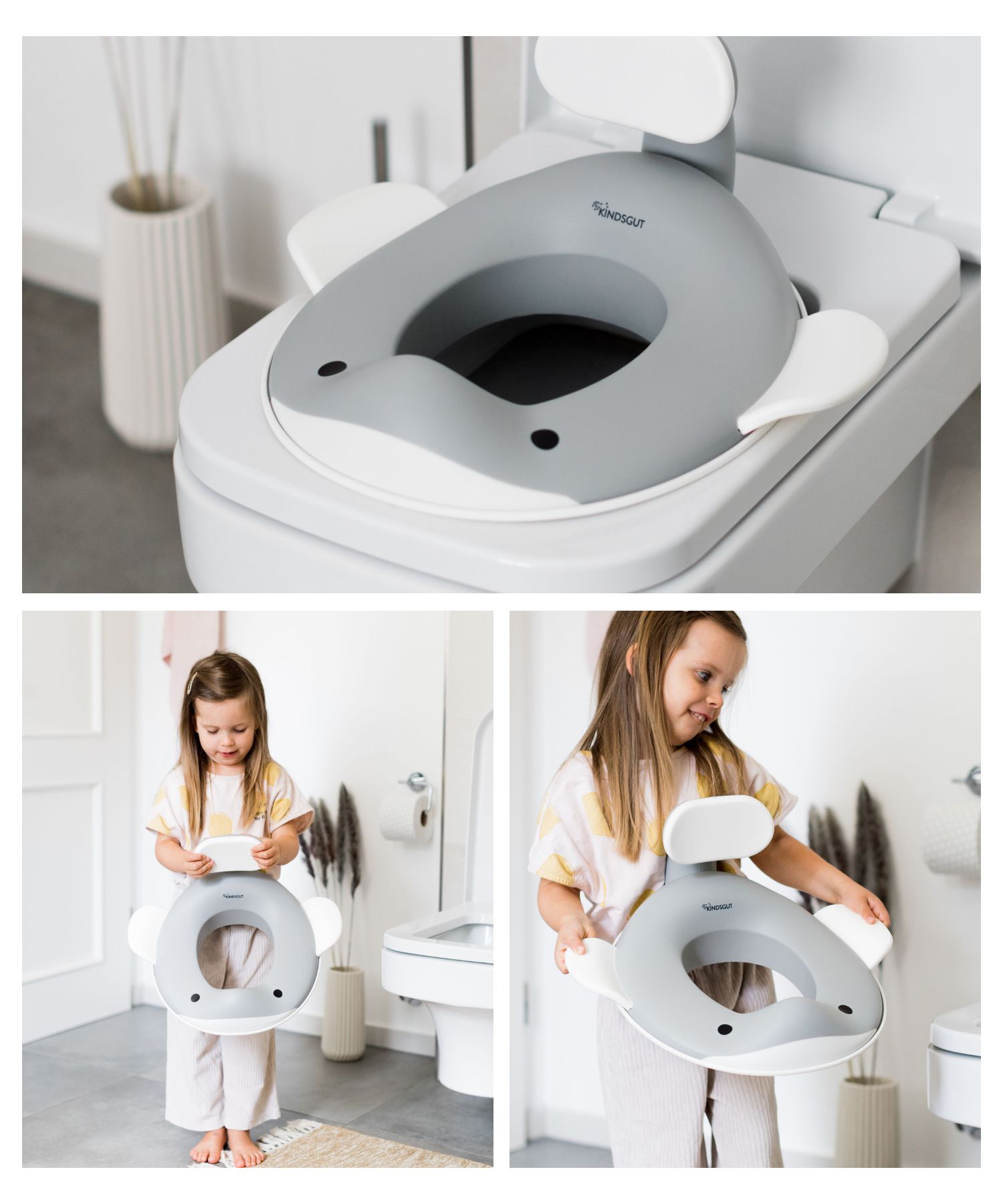 キンズグート KINDSGUT くじらのトイレトレーニングシート Toilettenaufsatz Wal トイレッテンアウフザッツ【返品不可商品】 （ダスティピンク） ダスティピンク