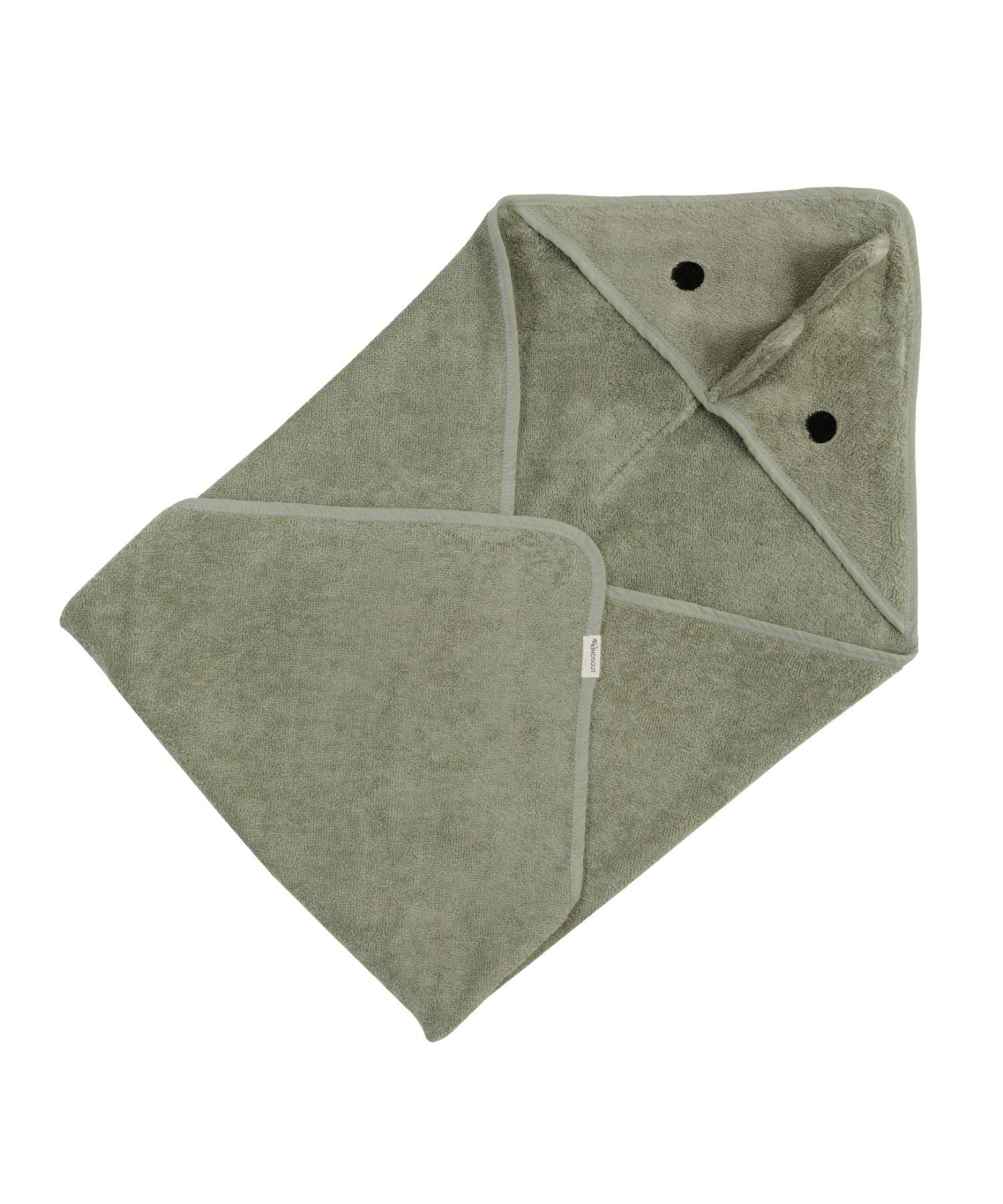 キンズグート KINDSGUT 正規販売代理店 キンズグート KINDSGUT Kapuzenhandtuch 75×75cm カプツェンハントトゥーフ HOODED TOWEL フード付き タオル ベビー キッズ （dinosaur/恐竜） dinosaur/恐竜