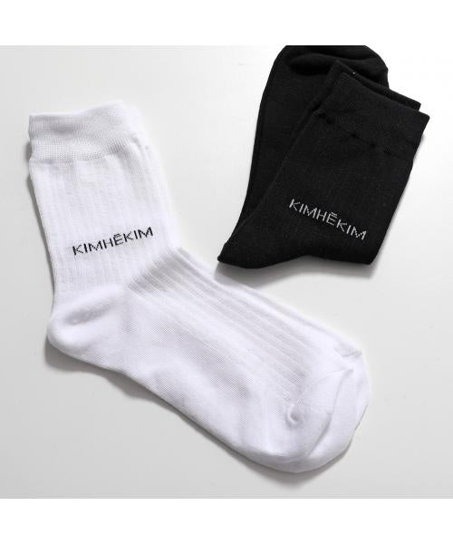 KIMHEKIM ソックス KHK-SOC011 SOC012 リブ （SOC012/BLACK-ブラック） SOC012/BLACK-ブラック
