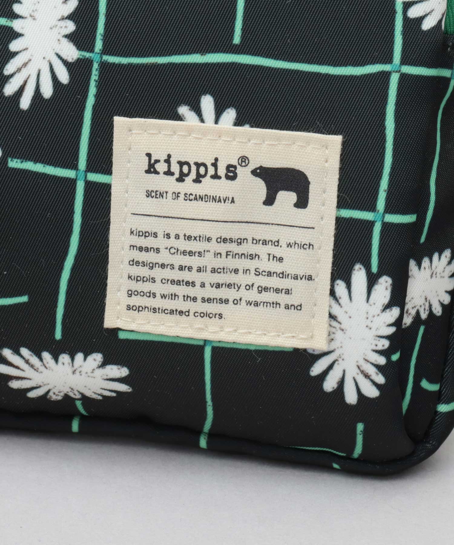 キッピス kippis 北欧系 総柄 撥水ポリエステル スマホ ミニショルダーバッグ （オフホワイト(keto)） オフホワイト(keto)