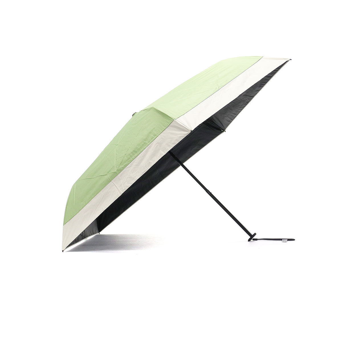 キザワ KIZAWA 折りたたみ傘 傘 晴雨兼用 ケース 軽量 軽い 完全遮光 遮光 撥水 耐風 U.Light airy bicolor 超軽量カーボン日傘 05003-021/MEX50DP-053PI（モス×オフ） モス×オフ