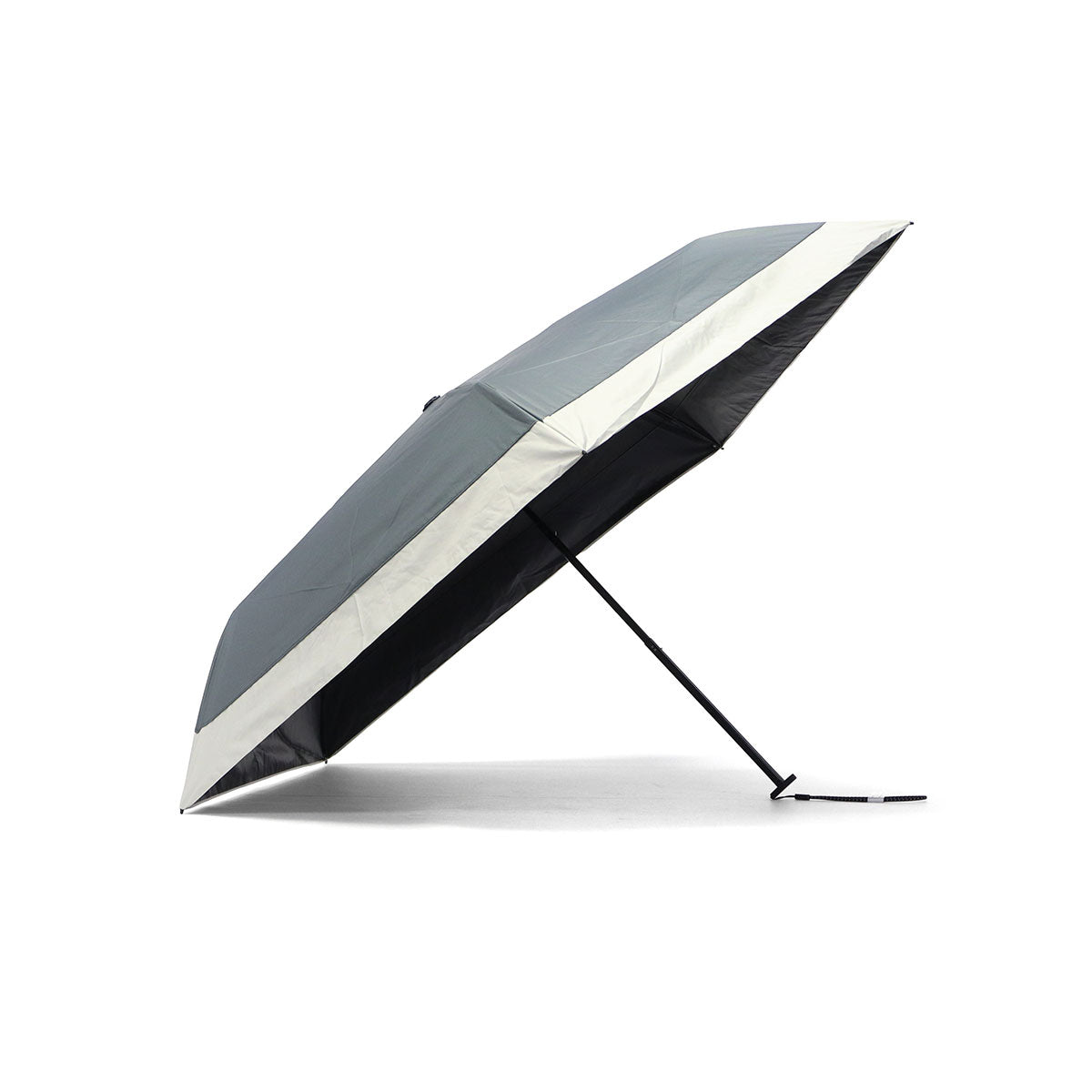 キザワ KIZAWA 折りたたみ傘 傘 晴雨兼用 ケース 軽量 軽い 完全遮光 遮光 撥水 耐風 U.Light airy bicolor 超軽量カーボン日傘 05003-021/MEX50DP-053PI （スチールグレー×オフ） スチールグレー×オフ