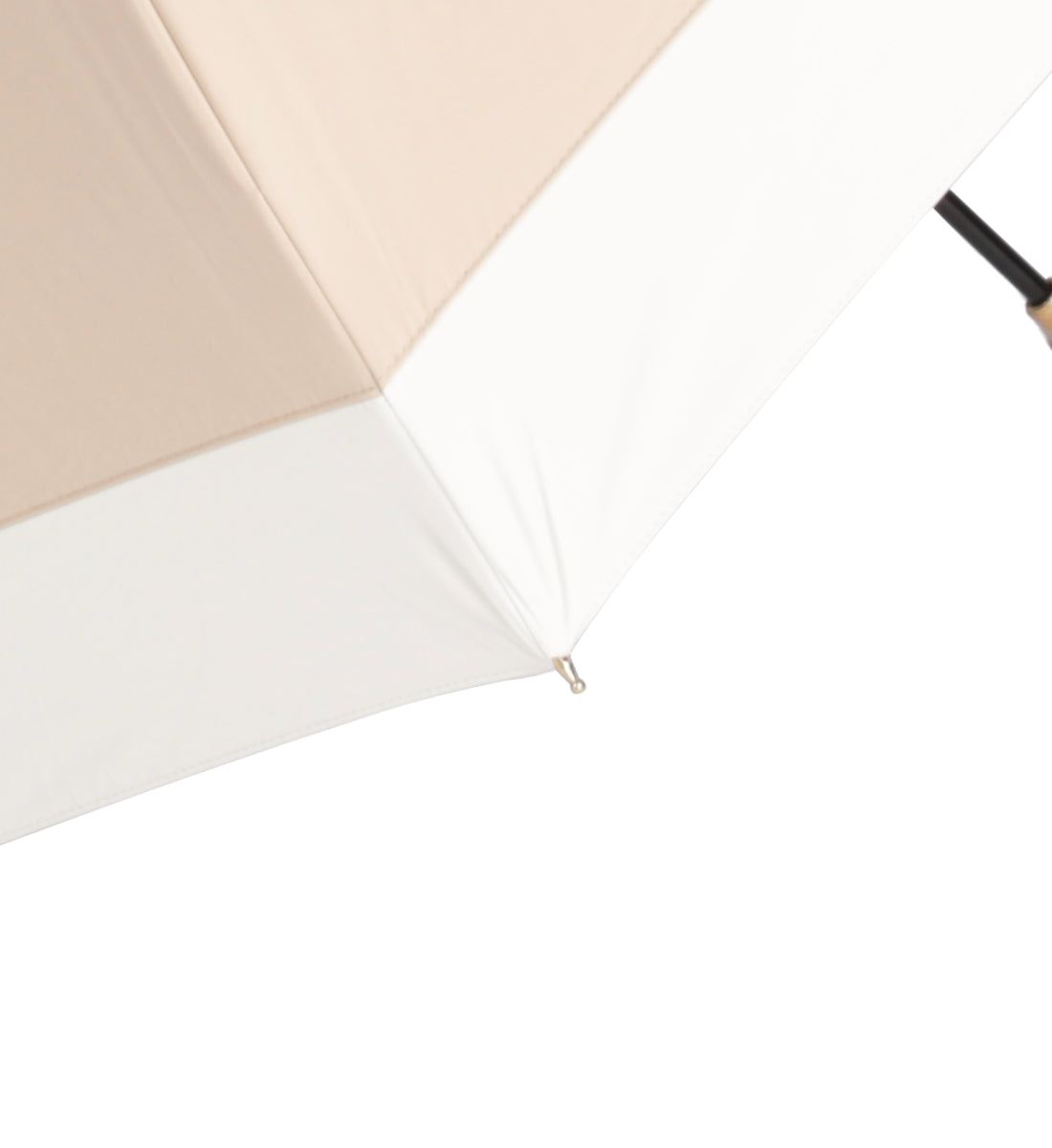 キザワ KIZAWA バンブー ショート丈 日傘 完全遮光 雨傘 晴雨兼用傘 50cm～ithm bicolor～ （モカ×オフ） モカ×オフ