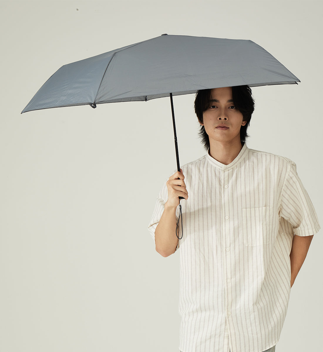 キザワ KIZAWA 超軽量 折りたたみ傘 雨傘 コンパクト 5本骨 60cm～pocket pro～ （グレー） グレー