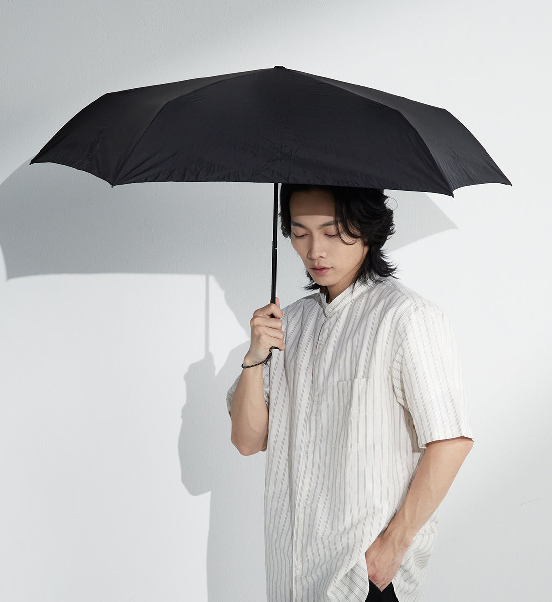 キザワ KIZAWA 超軽量 折りたたみ傘 雨傘 コンパクト 5本骨 60cm～pocket pro～ （ブラック） ブラック