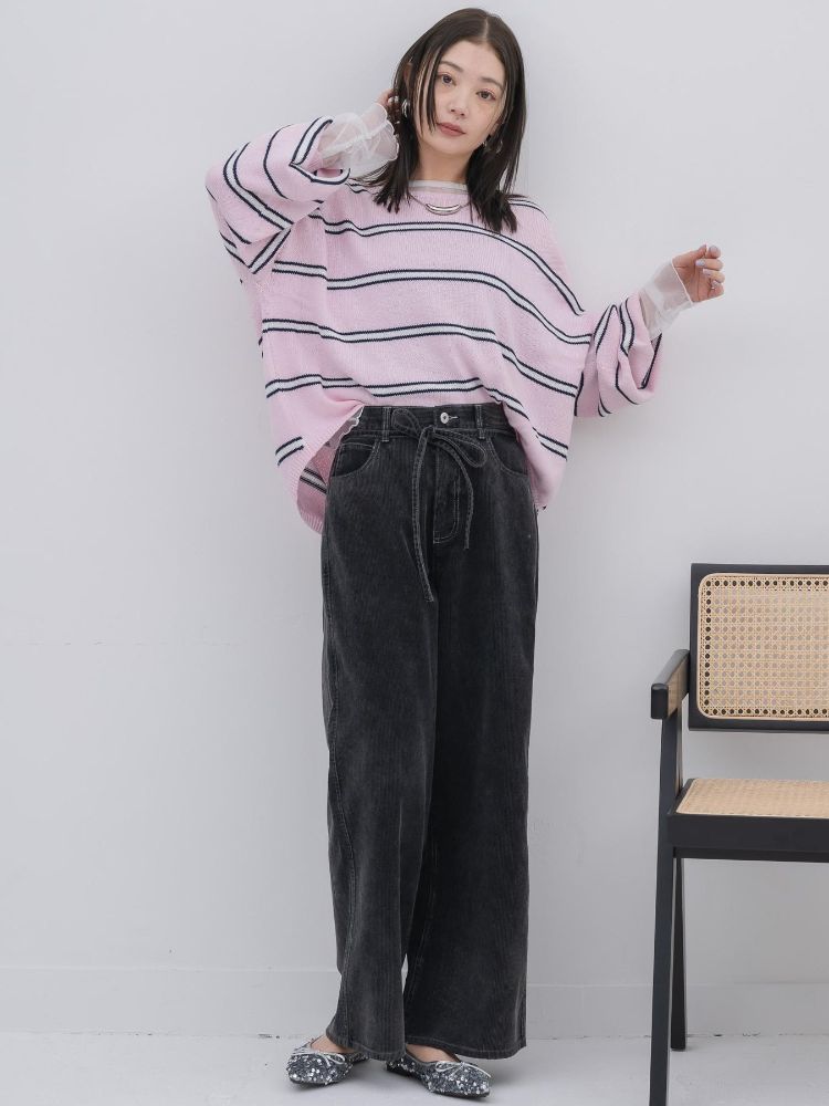 キヴィ kivi multi border knit PO （PNK0） PNK0