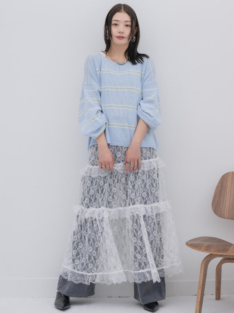 キヴィ kivi multi border knit PO （PNK0） PNK0