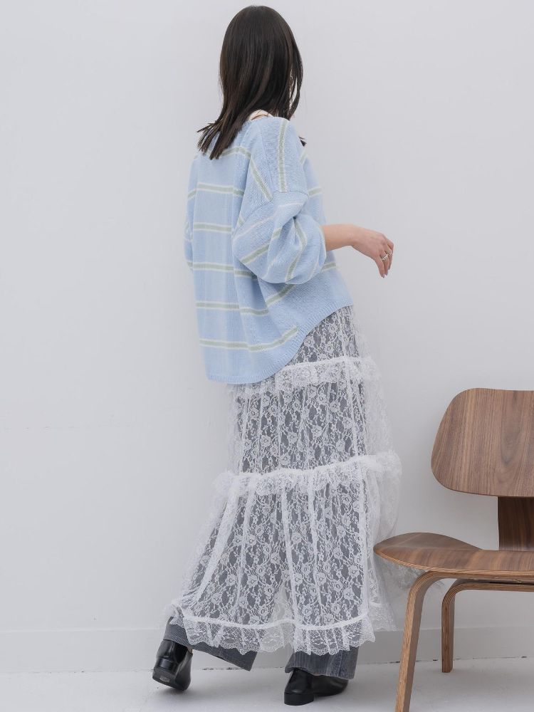キヴィ kivi multi border knit PO （PNK0） PNK0