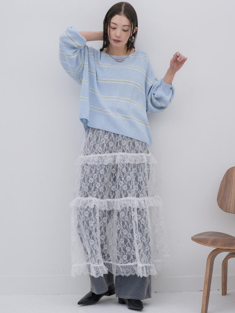 キヴィ kivi multi border knit PO （PNK0） PNK0