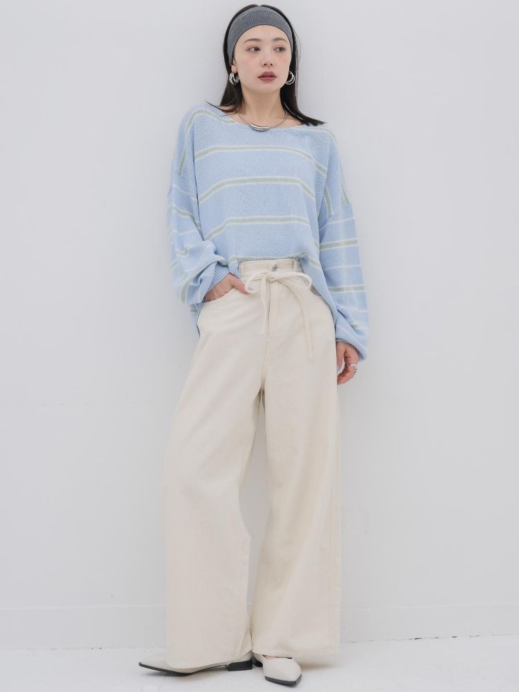 キヴィ kivi multi border knit PO （PNK0） PNK0