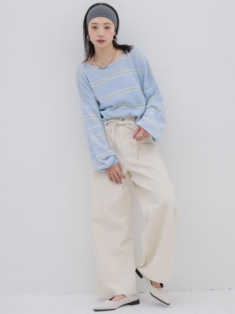 キヴィ kivi multi border knit PO （PNK0） PNK0