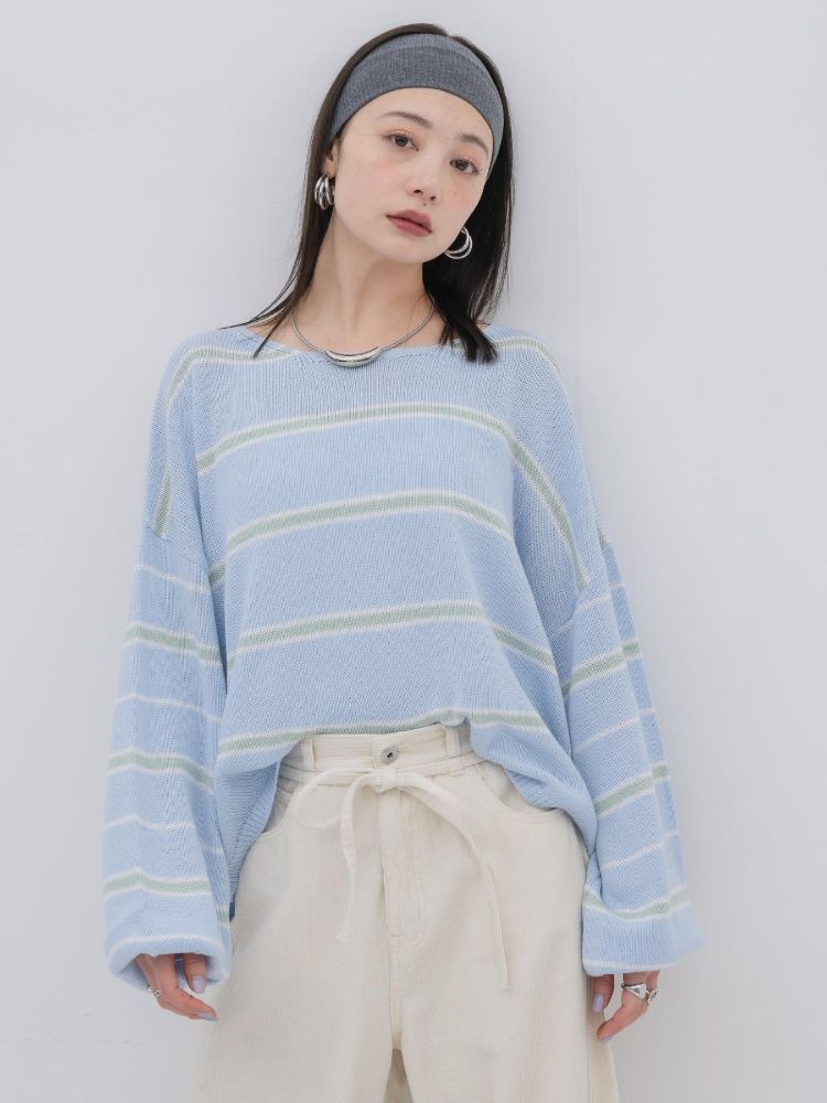 キヴィ kivi multi border knit PO （PNK0） PNK0