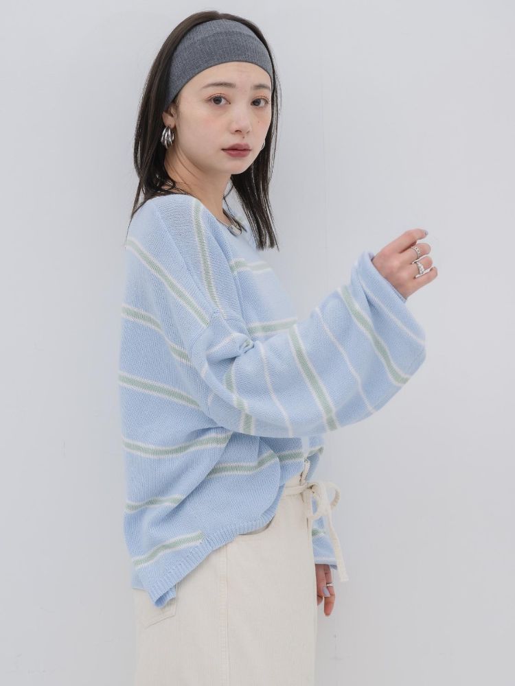 キヴィ kivi multi border knit PO （PNK0） PNK0