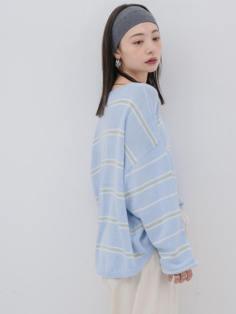 キヴィ kivi multi border knit PO （PNK0） PNK0