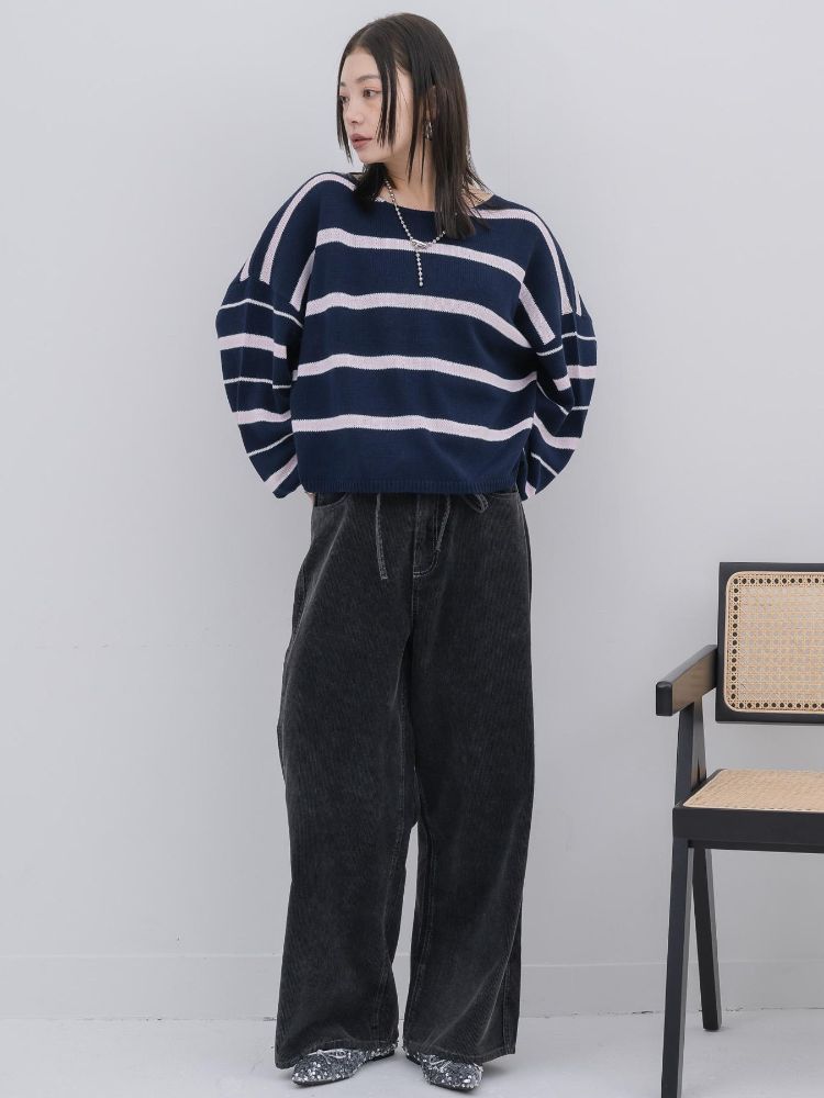キヴィ kivi multi border knit PO （PNK0） PNK0