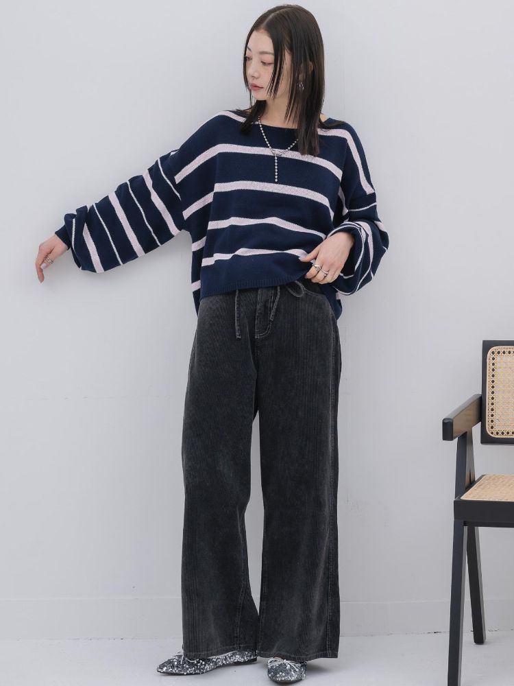 キヴィ kivi multi border knit PO （PNK0） PNK0