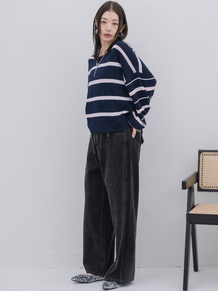 キヴィ kivi multi border knit PO （PNK0） PNK0