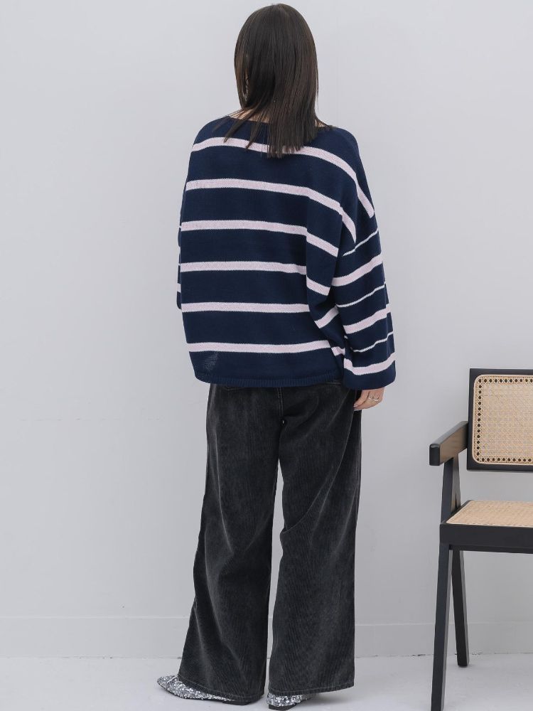 キヴィ kivi multi border knit PO （PNK0） PNK0