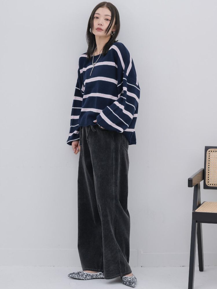 キヴィ kivi multi border knit PO （PNK0） PNK0