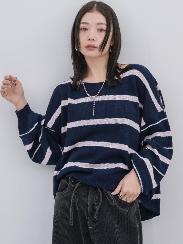 キヴィ kivi multi border knit PO （PNK0） PNK0