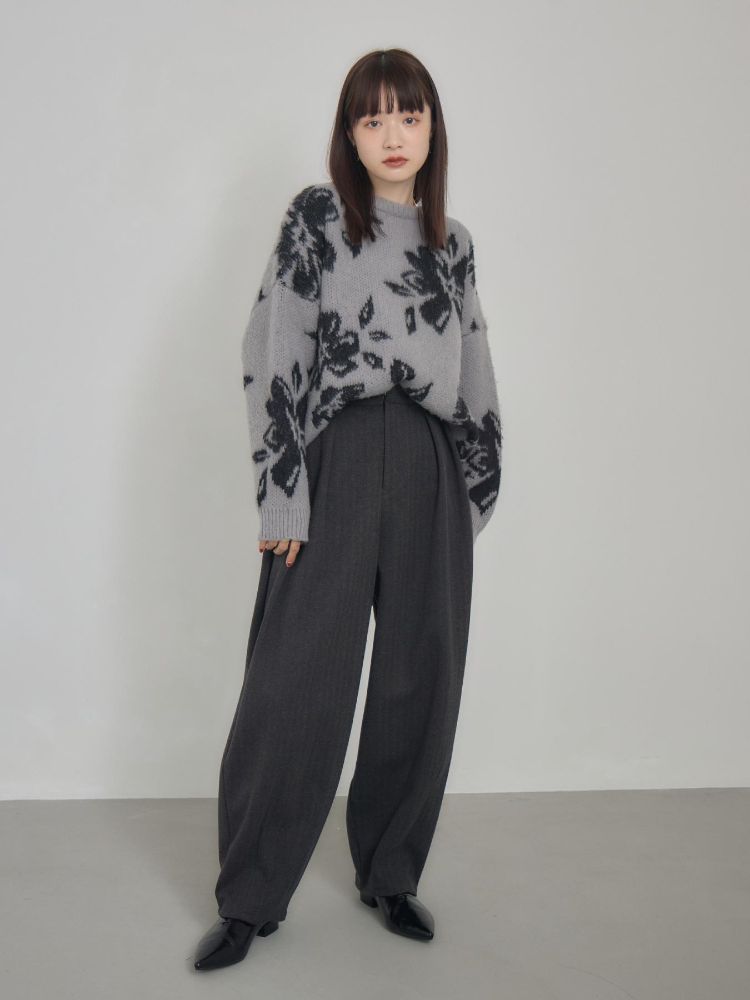 キヴィ kivi フラワージャガードニット （BRN0） BRN0