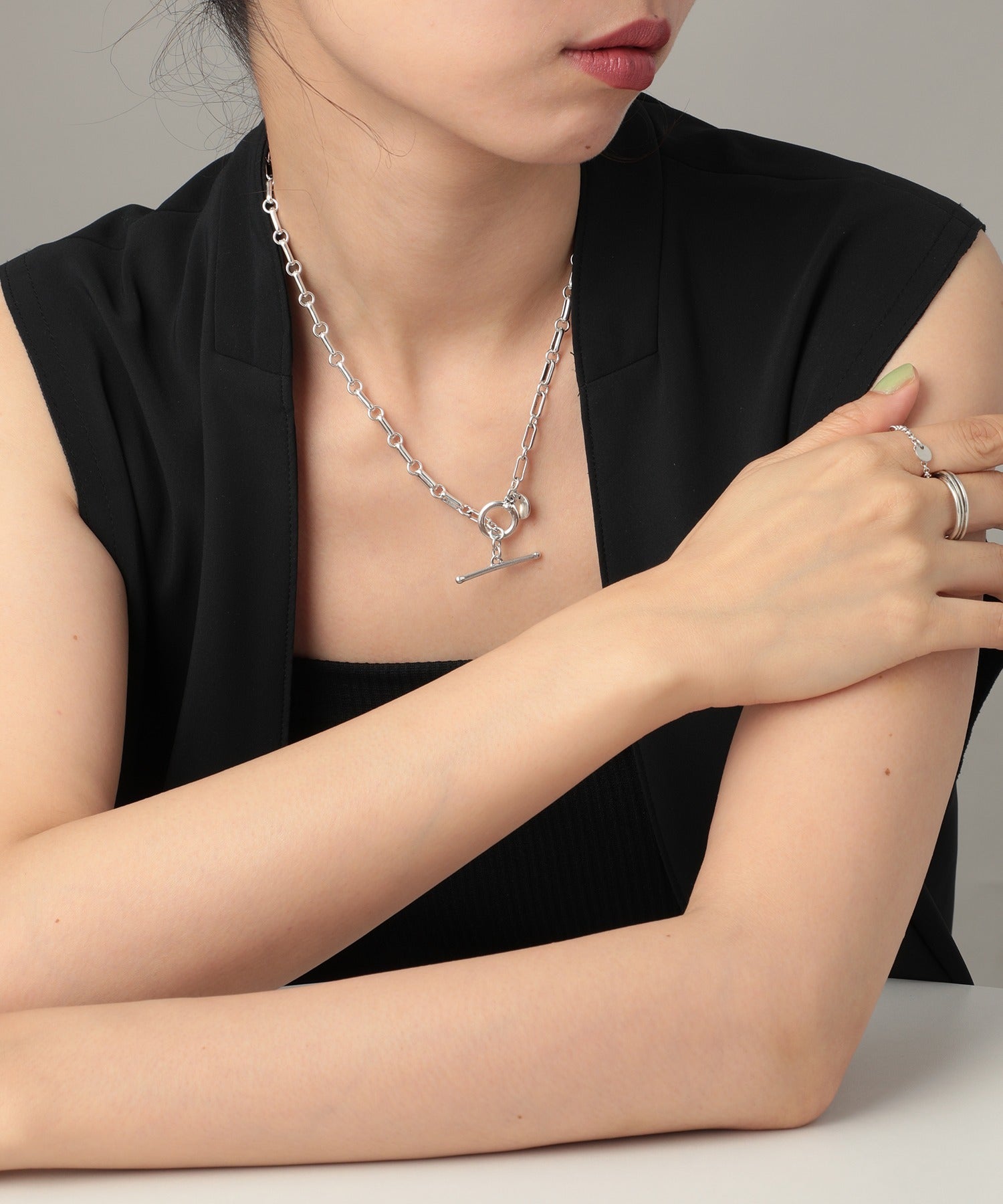 フィリップ オーディベール PHILIPPE AUDIBERT Dakota necklace ネックレス CO5128 （シルバー） シルバー