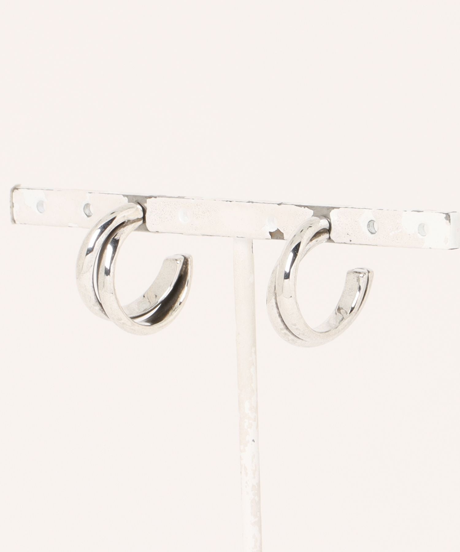 フィリップ オーディベール PHILIPPE AUDIBERT Leoville earring S brass silver plated BO6644:AR （シルバー） シルバー