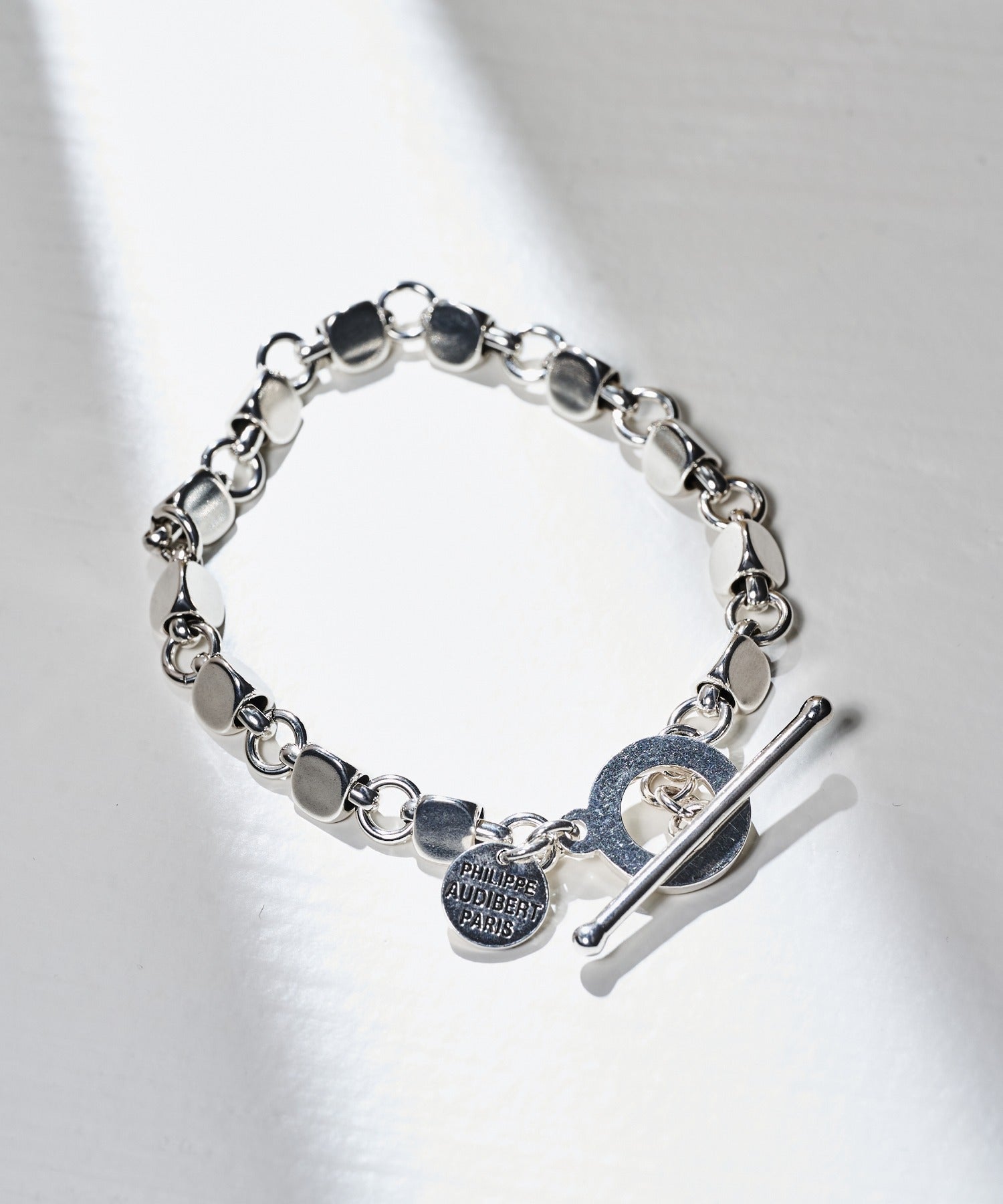 フィリップ オーディベール PHILIPPE AUDIBERT Apopka bracelet, brass silver plated BRS6609:AR （シルバー） シルバー