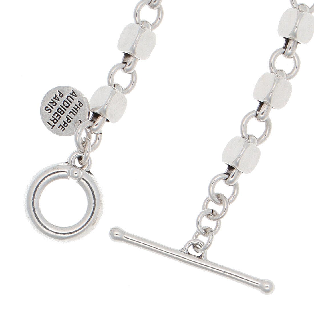 フィリップ オーディベール PHILIPPE AUDIBERT Apopka bracelet, brass silver plated BRS6609:AR （シルバー） シルバー