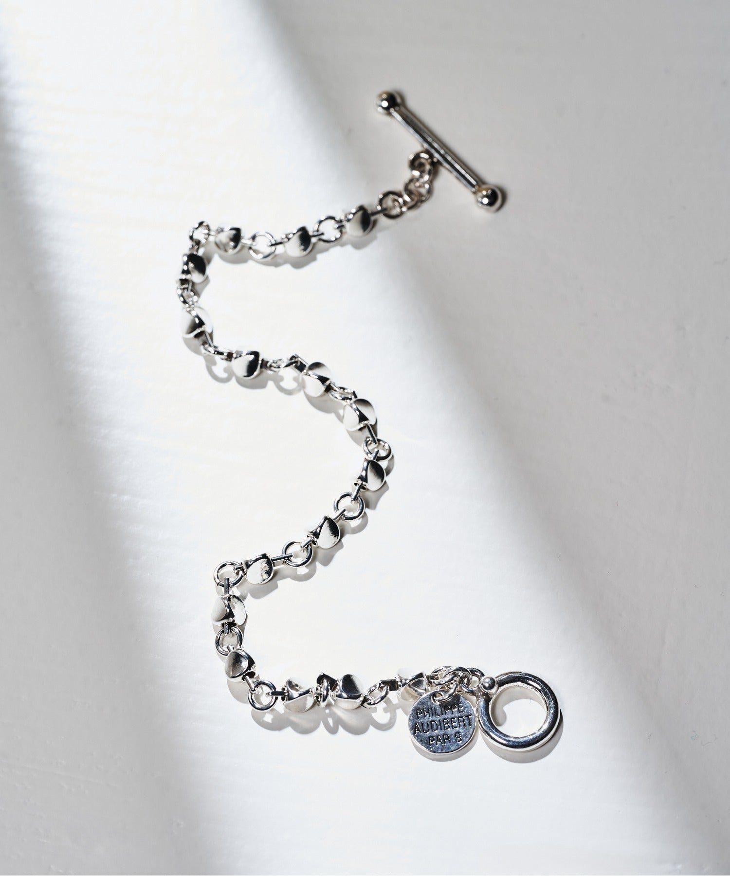 フィリップ オーディベール PHILIPPE AUDIBERT Apopka bracelet S, brass silver plated BRS6612:AR （シルバー） シルバー