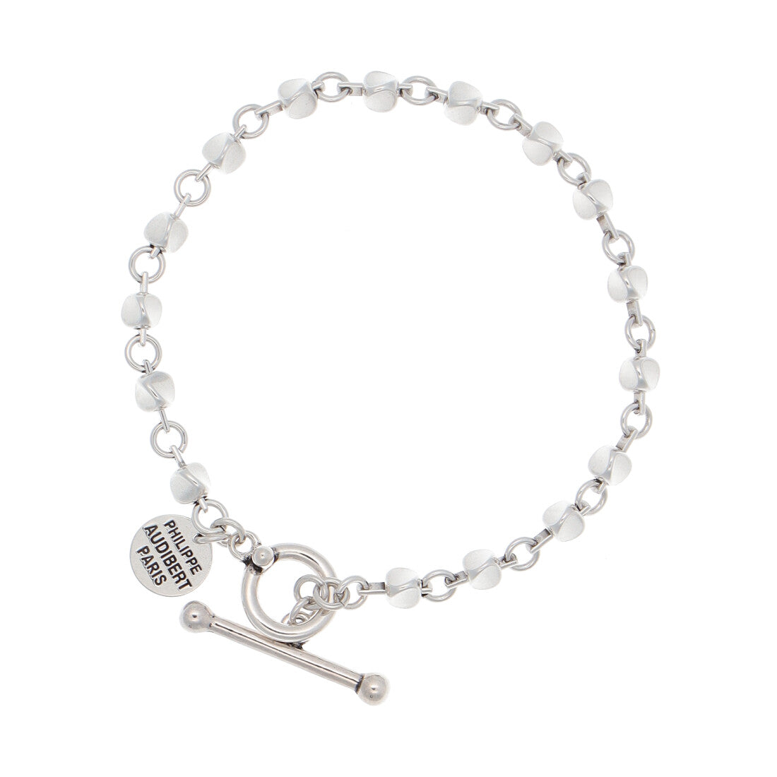 フィリップ オーディベール PHILIPPE AUDIBERT Apopka bracelet S, brass silver plated BRS6612:AR （シルバー） シルバー