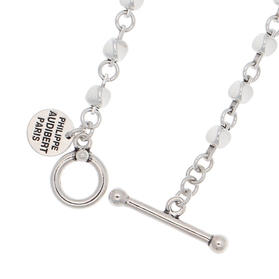 フィリップ オーディベール PHILIPPE AUDIBERT Apopka bracelet S, brass silver plated BRS6612:AR （シルバー） シルバー