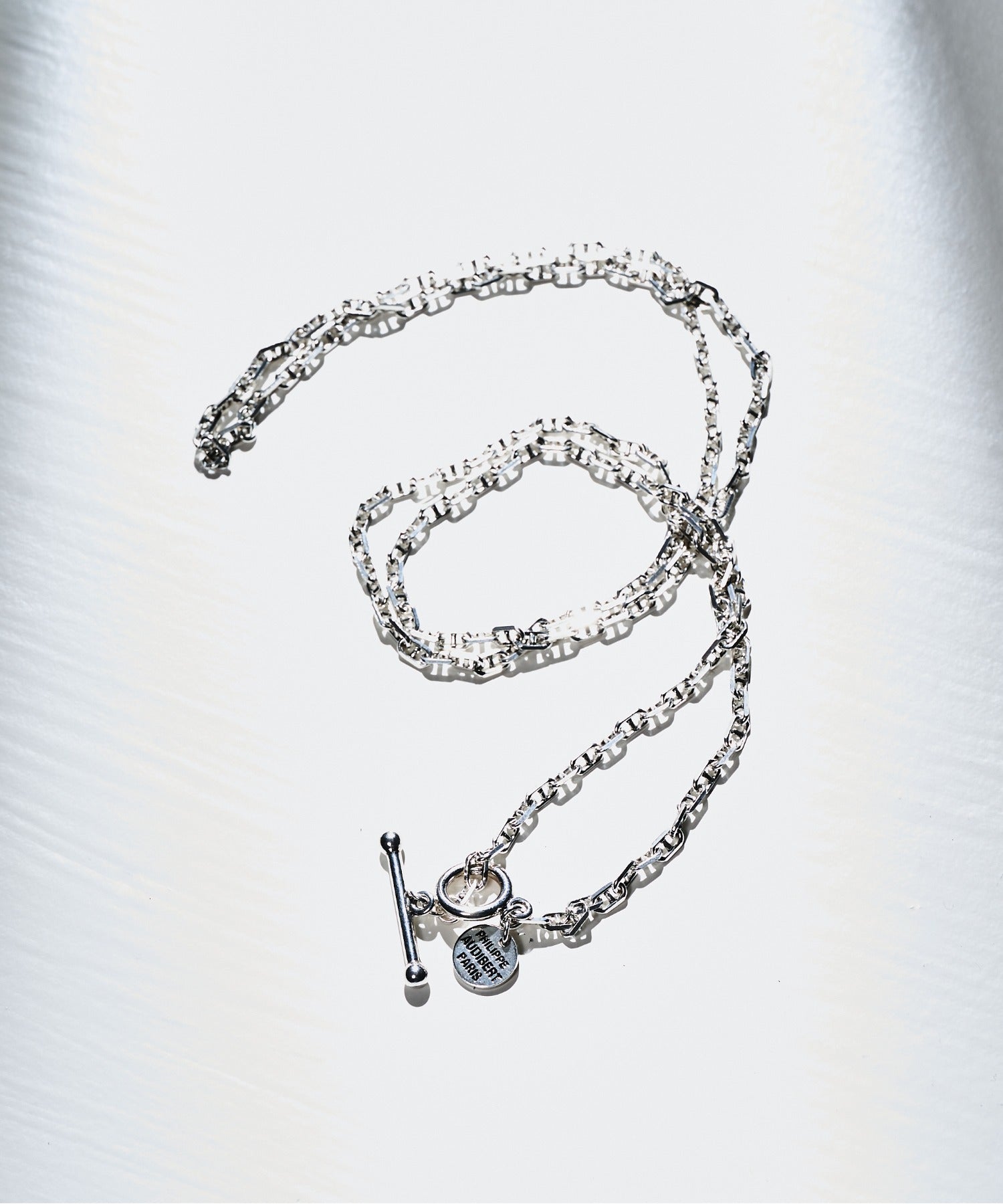 フィリップ オーディベール PHILIPPE AUDIBERT Enara semi-long necklace brass silver plated SAS6005:AR （シルバー） シルバー