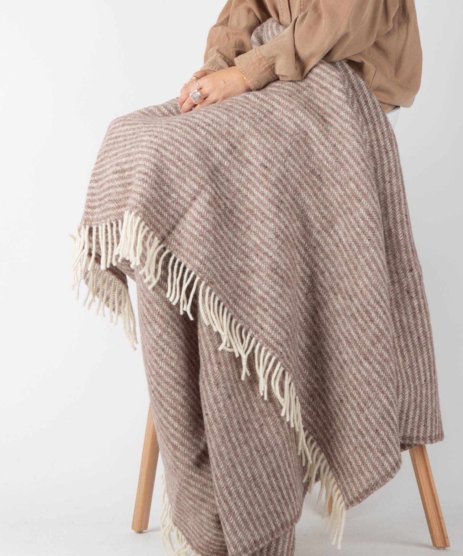 クリッパン KLIPPAN ブランケット 2056 ラルフ RALPH スローケット ひざ掛け ラムウール 130×200 THROWS 毛布 （ライトグレー） ライトグレー