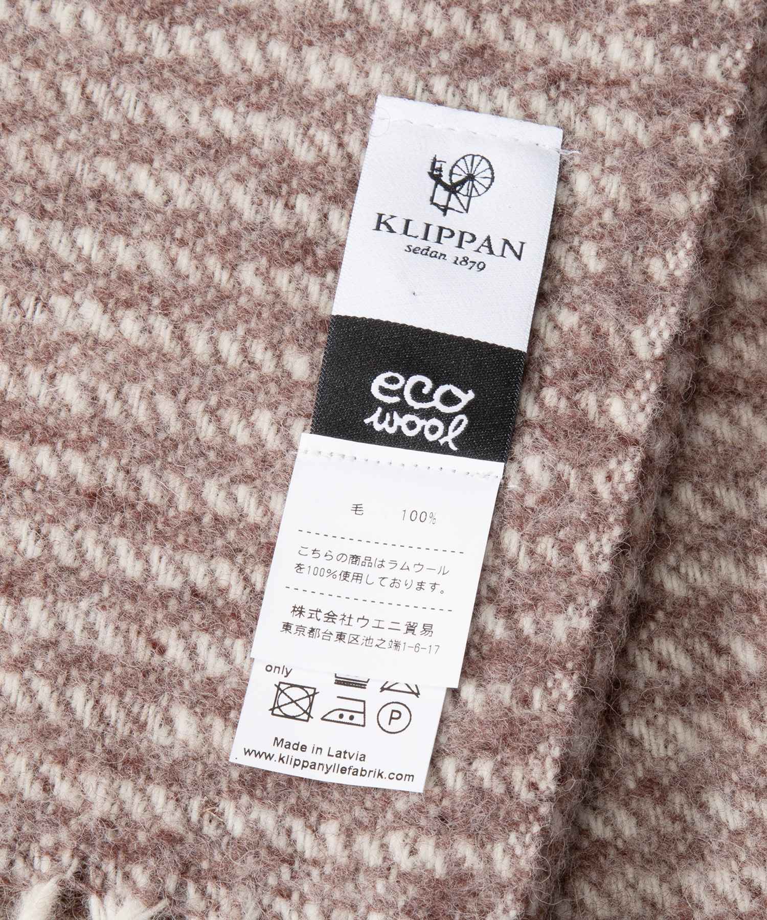 クリッパン KLIPPAN ブランケット 2056 ラルフ RALPH スローケット ひざ掛け ラムウール 130×200 THROWS 毛布 （ライトグレー） ライトグレー