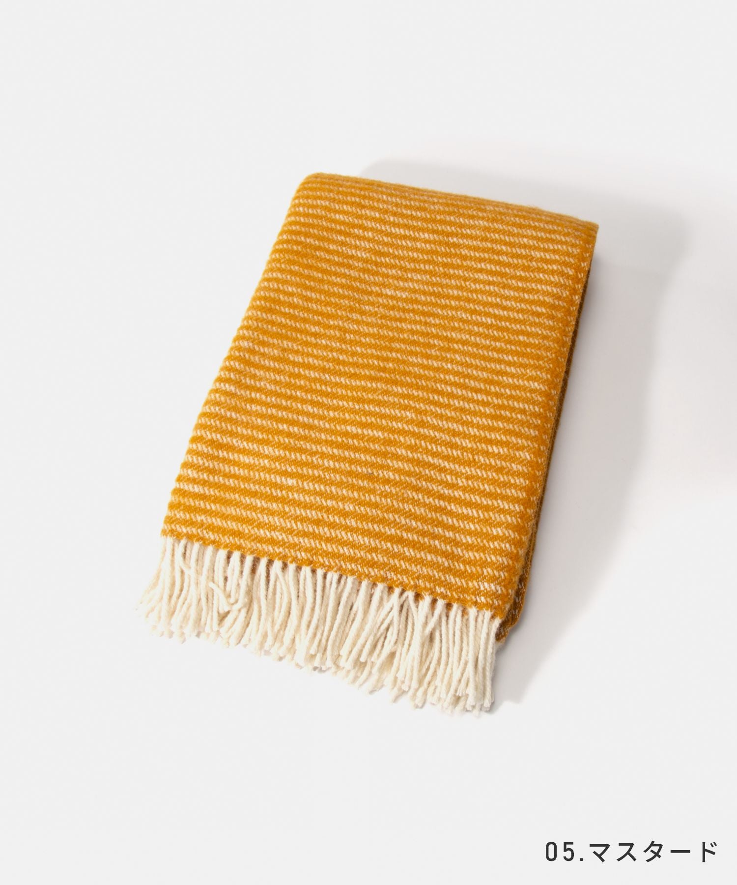 クリッパン KLIPPAN ブランケット 2056 ラルフ RALPH スローケット ひざ掛け ラムウール 130×200 THROWS 毛布 （マスタード） マスタード